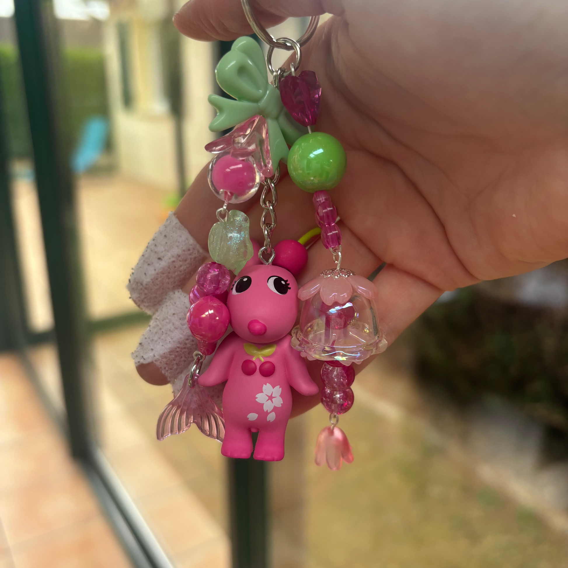 Sonny Angel Keychain - Cherry Blossom Night Robby