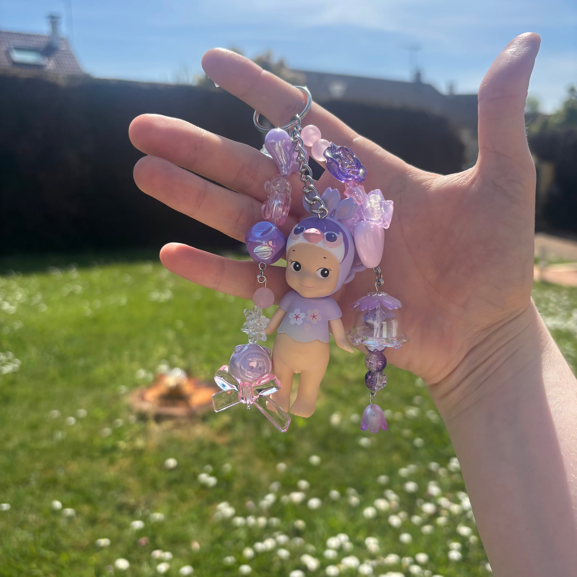 Sonny Angel Keychain - Cherry Blossom Night Peacock