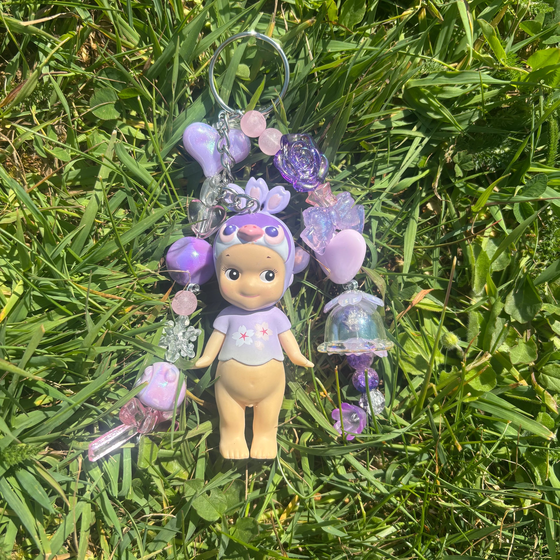 Sonny Angel Keychain - Cherry Blossom Night Peacock
