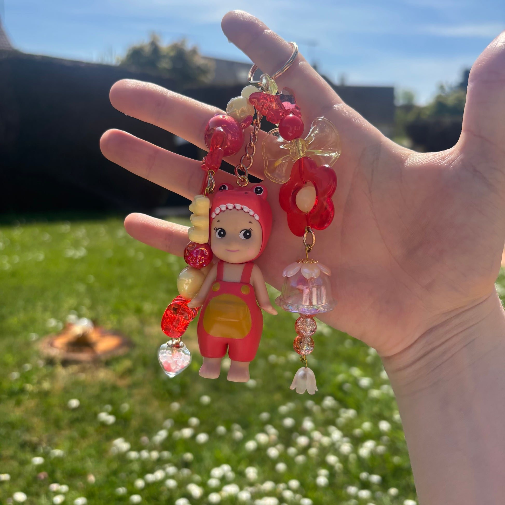 Sonny Angel Keychain - Red Dinosaurs