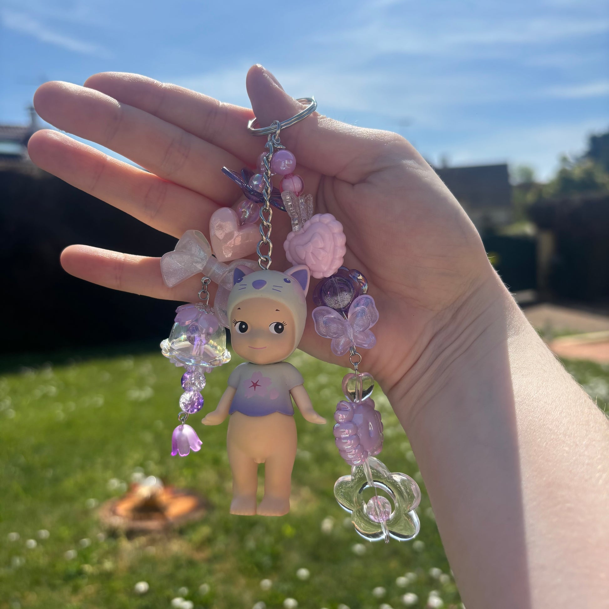 Sonny Angel Keychain - Cherry Blossom Night Cat