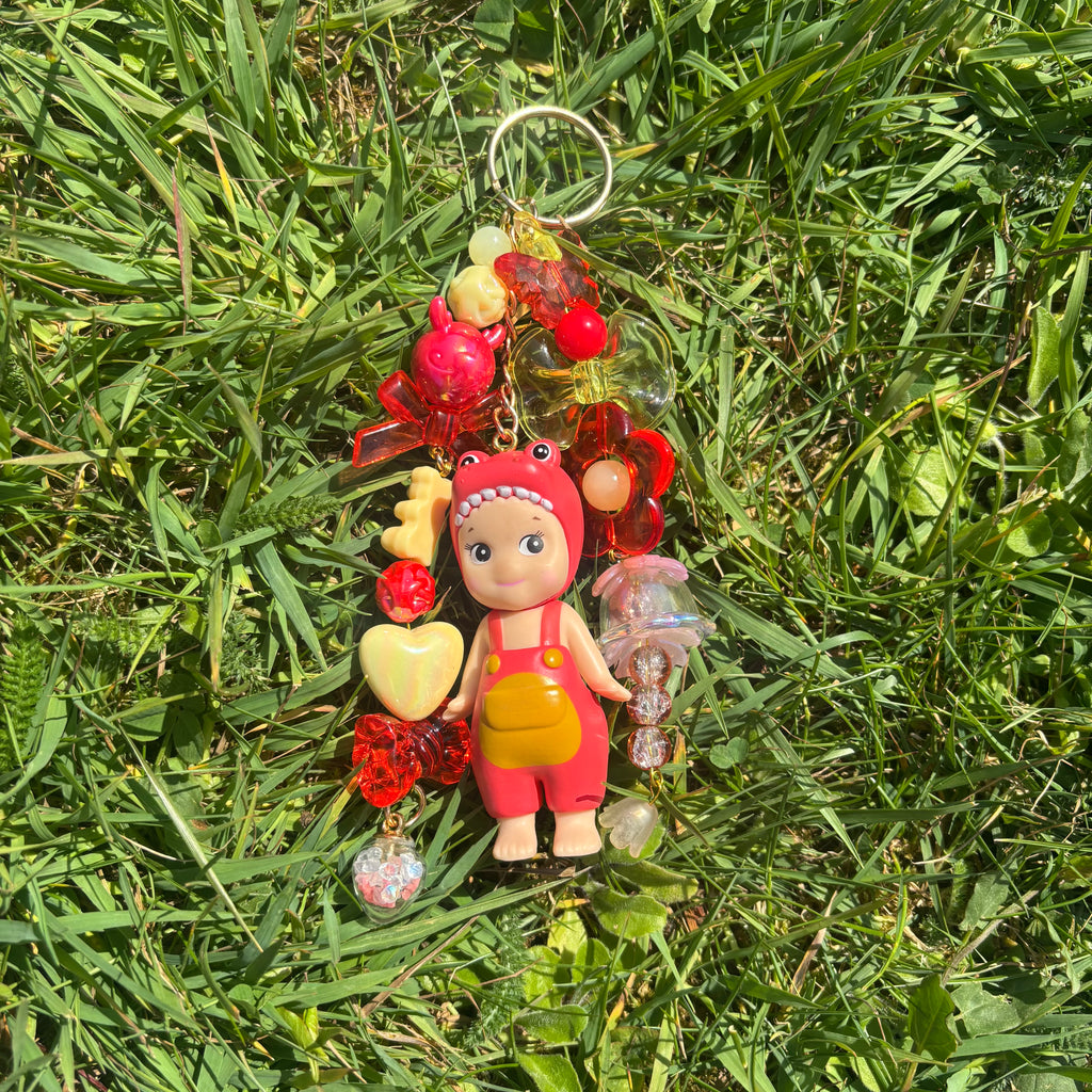 Sonny Angel Keychain - Red Dinosaurs