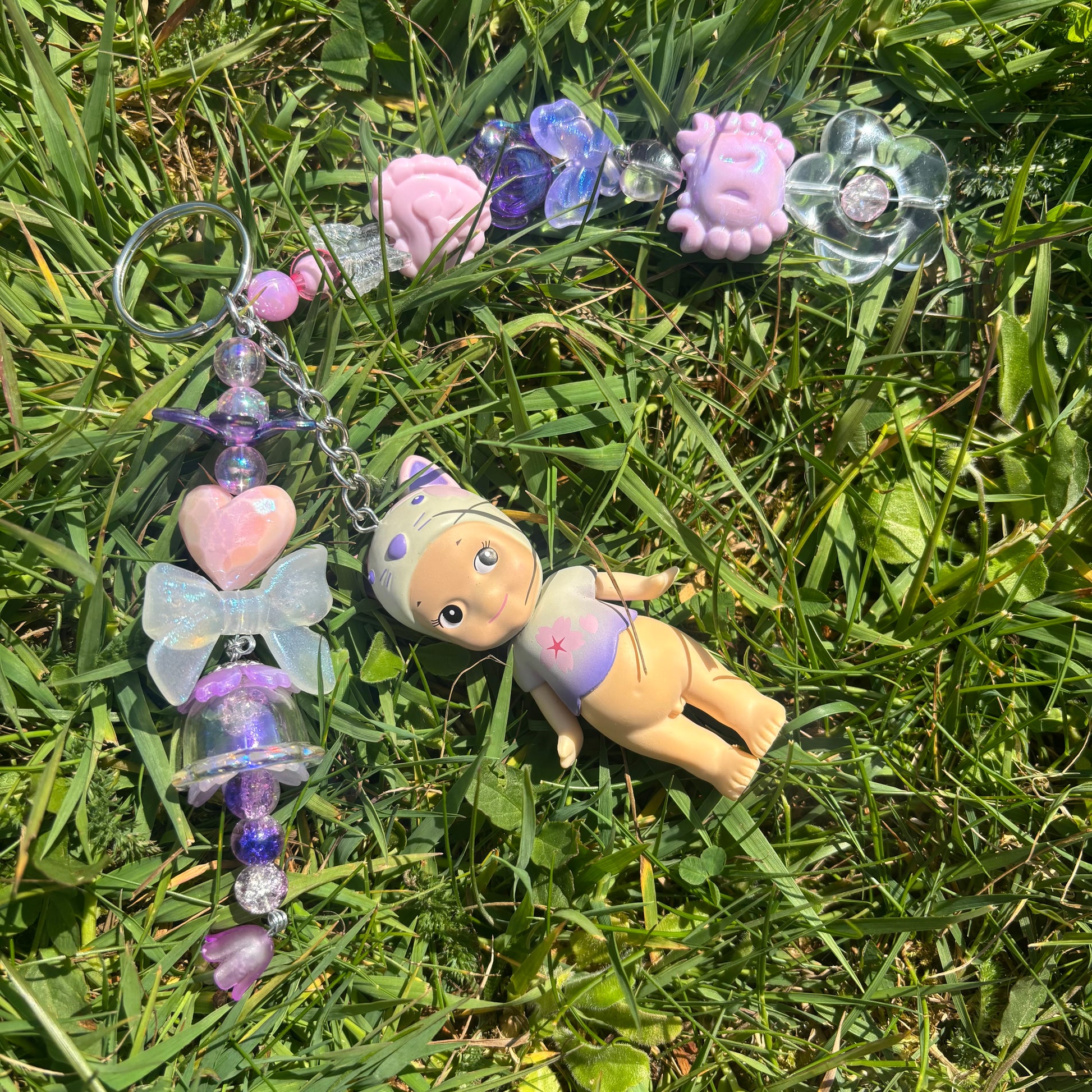 Sonny Angel Keychain - Cherry Blossom Night Cat
