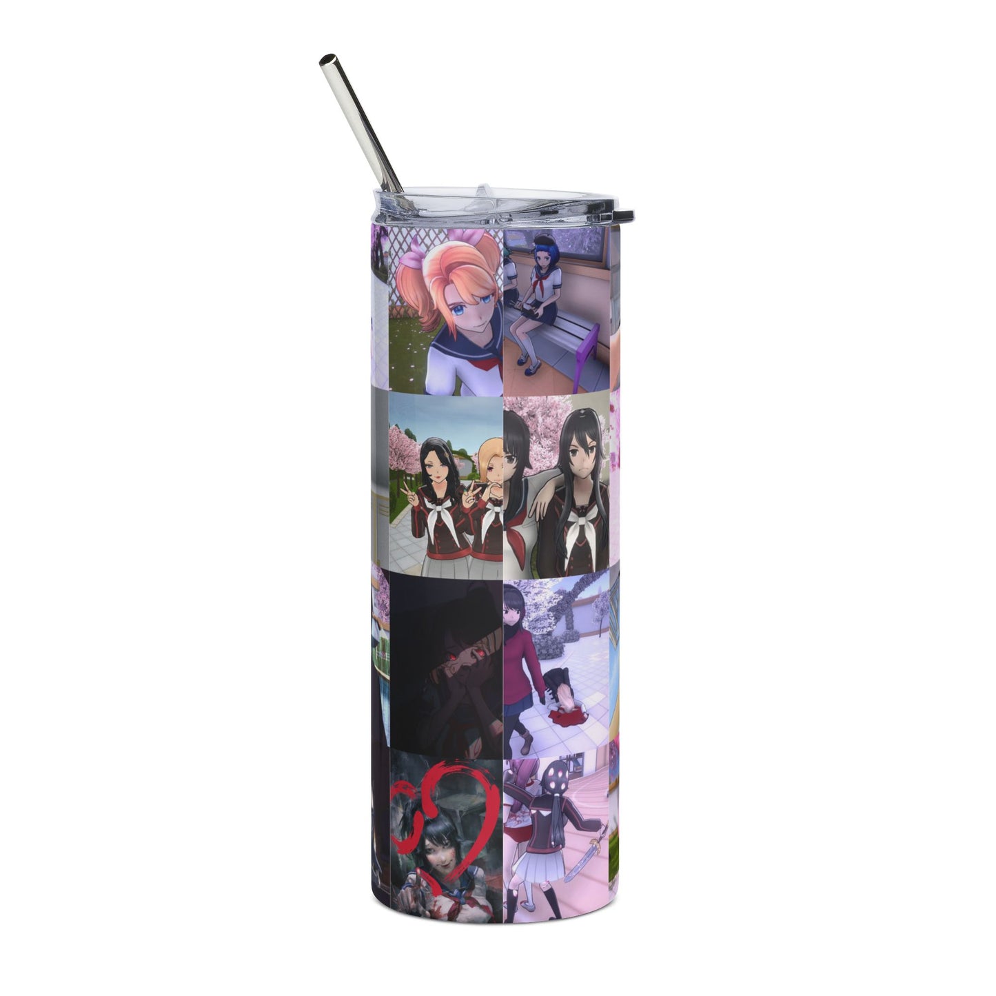 [Yandere Simulator] 20oz Skinny Tumbler - Collage Personnalisé