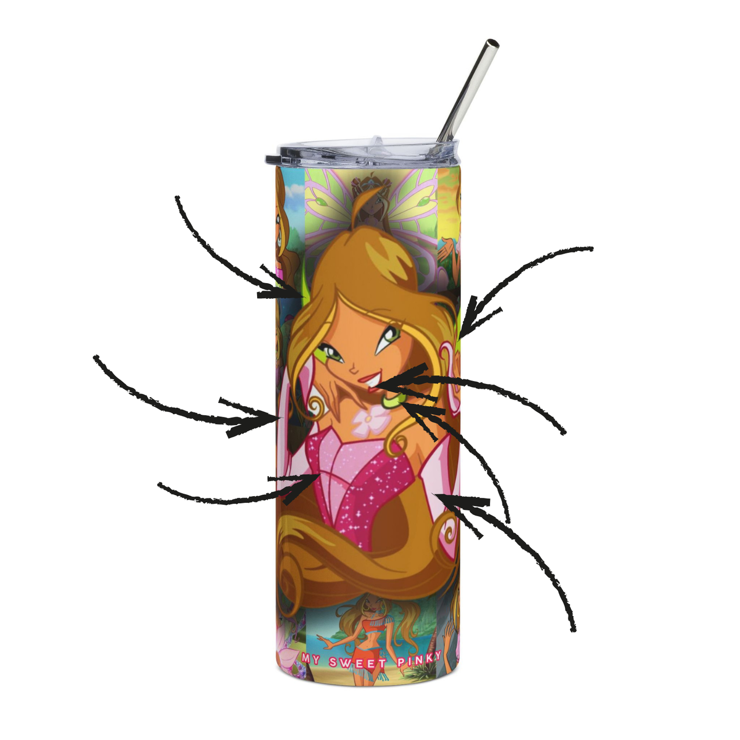 [WINX] Tumbler 20oz Skinny - Flora