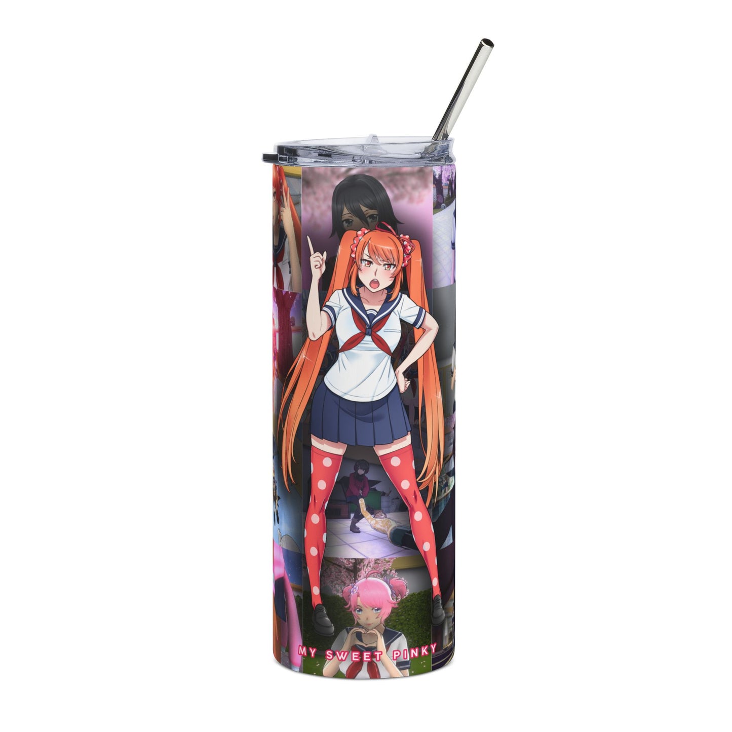 [Yandere Simulator] 20oz Skinny Tumbler - Collage Personnalisé