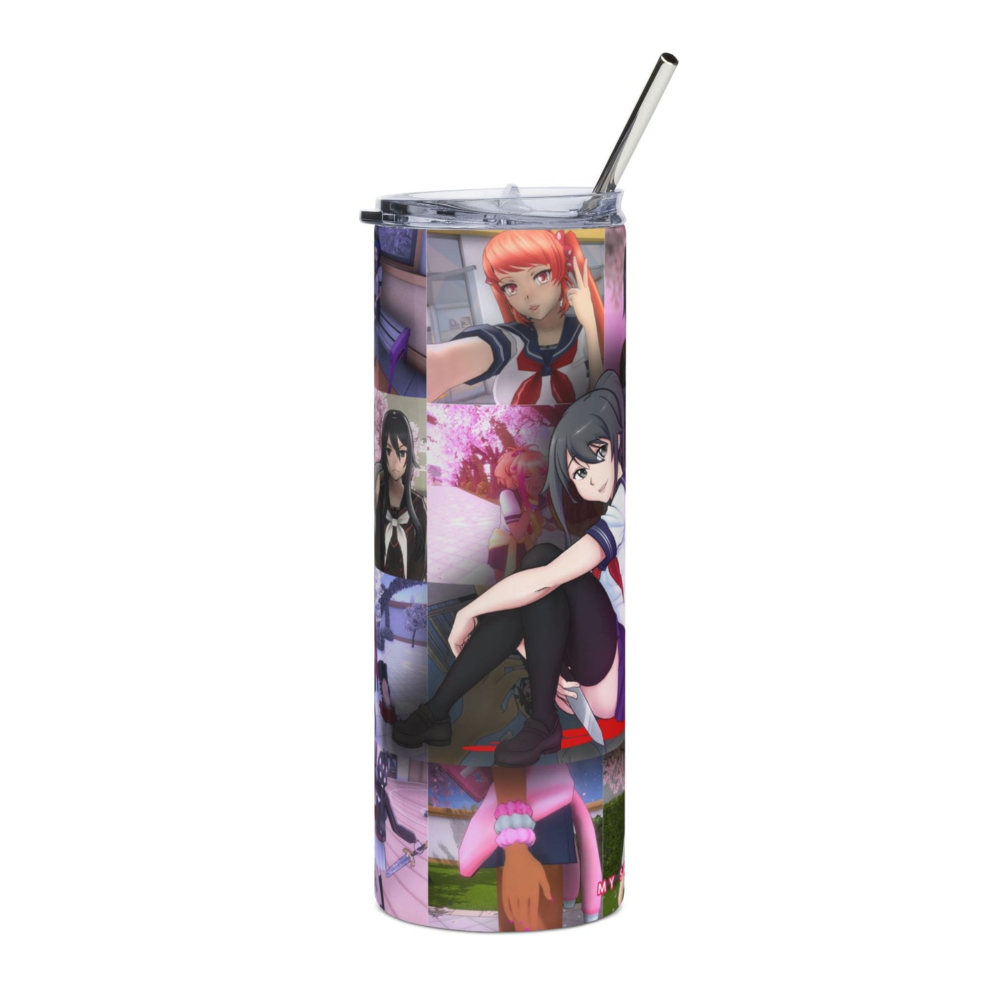 [Yandere Simulator] 20oz Skinny Tumbler - Collage Ayano